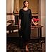 Black Viscose plain kurti with embroidery