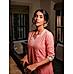 Light pink 80's cotton kurti with embroidery