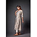 Grey Chanderi Kurti with Foil Print