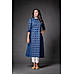 Royal Blue 60S Cotton Kurti with Mill Print