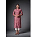 Magenta Chanderi Kurti with Foil Print