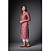 Magenta Chanderi Kurti with Foil Print