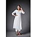 White Georgette Kurti with Bead Work