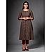 Black 60S Cotton Kurti with Mill Print