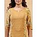 Yellow modal chanderi printed kurti