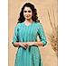 Keppel green modal chanderi paneled kurti with print