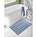 (50x100cm Light Blue) Memory Foam Bath Mat New & Improved 3 Layer Technology Super Plush Top of Absorbent MicroFiber Anti-Microbial Memory Foam Skid Resistant Backing With Air-FLO Mesh