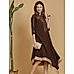 Dark Brown Embroidered Dress