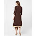 Dark Brown Embroidered Dress