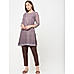 Purple Embroidered Kurta