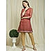 Red Embroidered Kurta