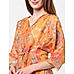 Orange Floral Kaftan Dress