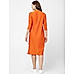 Orange Pleated Dress