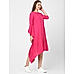 Magenta One-Side Kaftan Dress