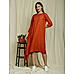 Rust One-Side Kaftan Dress