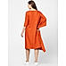 Rust One-Side Kaftan Dress