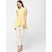 Yellow Striped Asymmetric Top