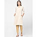 Off-White V-Neck Kurta