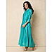 Turquoise Flared Long Kurta
