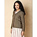 Olive Printed Cardigan