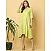 Parrot Green Embroidered Dress