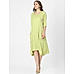 Parrot Green Embroidered Dress