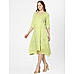 Parrot Green Embroidered Dress