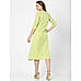 Parrot Green Embroidered Dress