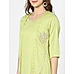 Parrot Green Embroidered Dress