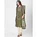 Green Floral Print Kurta-Dupatta Set