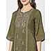 Green Floral Print Kurta-Dupatta Set