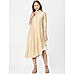 Beige Flared Layered Dress