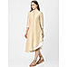 Beige Flared Layered Dress