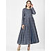 Grey Flared Kurta Gown