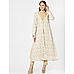 Off-White Embroidered Kurta Jacket Set