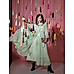 Green Embroidered Ethnic Dress