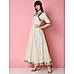 Off-White Printed Flared Maxi Dress