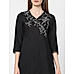 Black Embroidered Kurta 