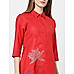 Red Embroidered Kurta