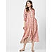 Light Pink Printed Asymmetric Kurta