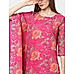 Pink Printed Kaftan Dress