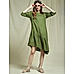 Olive Green Asymmetric Dress