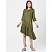 Olive Green Asymmetric Dress