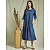 Blue Pleated Tunic Dress