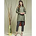 Green Two-Toned Short Kurta