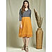 Grey & Orange Colourblocked Tunic Dress