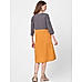 Grey & Orange Colourblocked Tunic Dress