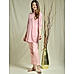 Pink Embroidered Cotton Kurta