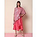Red Asymmetric Ethnic Dress