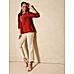 Dark Red Embellished Short Kurti